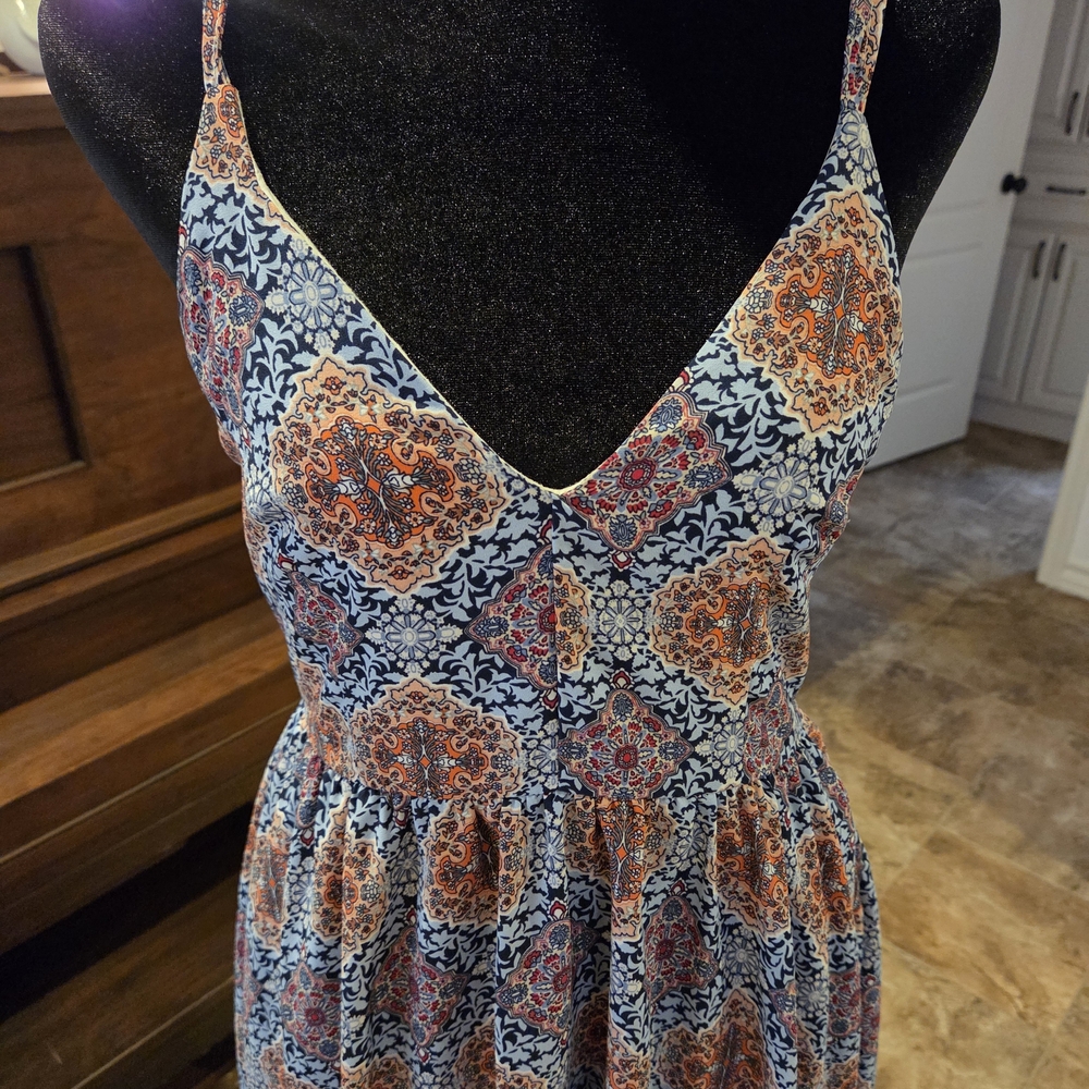 Blue and Pink Dress. Perfect Rodeo Dress, Just Add Boots! - Picture 4 of 7